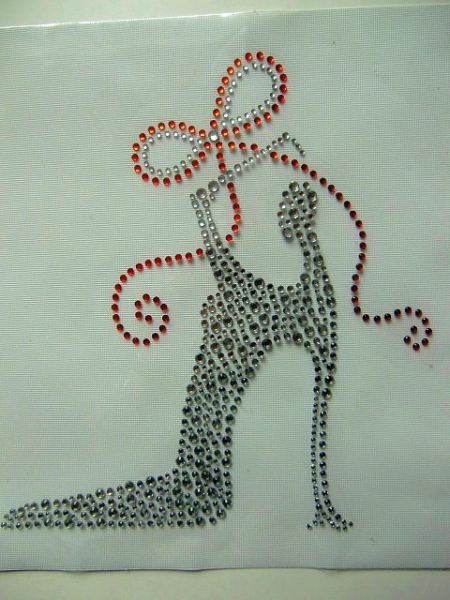 Pumps Pöms High Heels Schuhe Strass Hotglue Hotfix Bügelbild