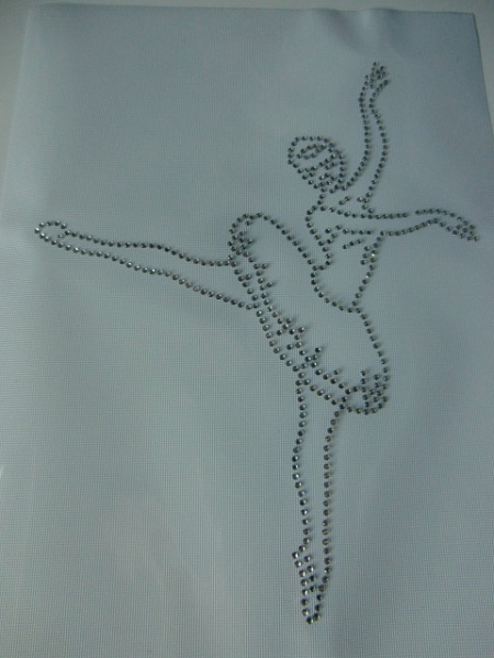 ♥ Traum Tänzerin Ballerina Bügelbild ♥ STRASS ♥ Hotfix