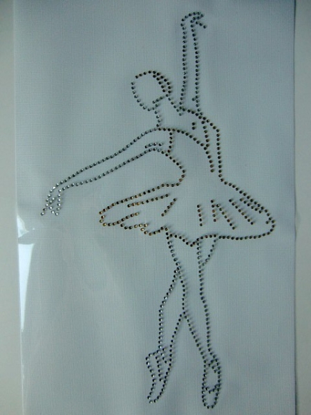♥ Traum Tänzerin Ballerina Bügelbild ♥ STRASS ♥ Hotfix