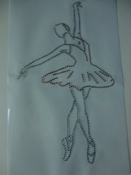 ♥ Traum Tänzerin Ballerina Bügelbild ♥ STRASS ♥ Hotfix