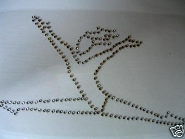 Hotfix Bügelbild Strass Gymnastik für Sportdress