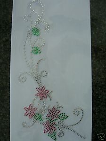 Sternchen Ranke HOTFIX Bügelmotiv Bügelbild Strass Shirt Tischdecke Bluse Hose