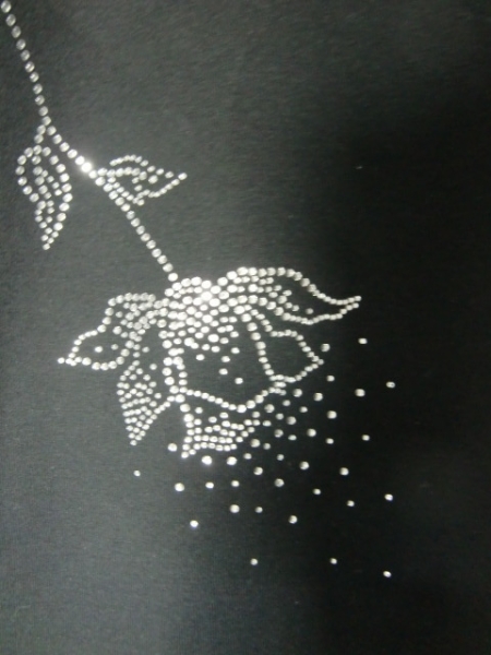 Blüte Blume sehr hochwertig! Strass Hotfix Bügelbild Tasche Shirt Bluse Hose