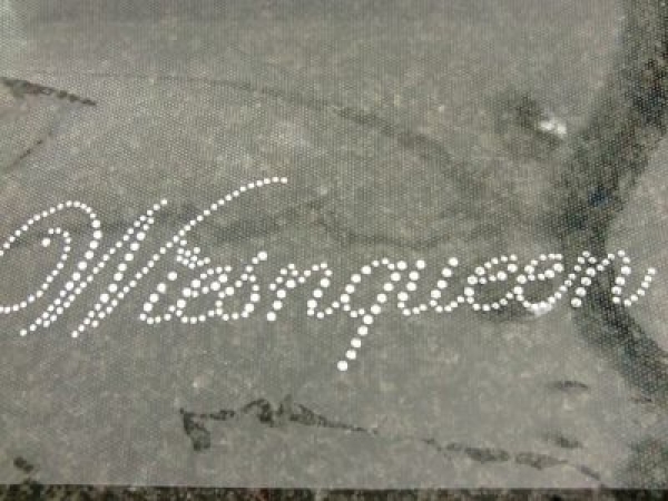 Wiesnqueen Wiesn Oktoberfest Strass Hotfix Schriftzug Bügelbild Shirt Dirndl Tracht Party