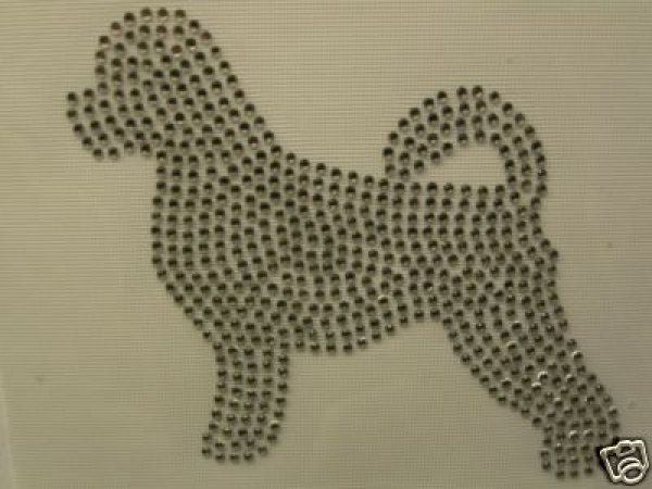 Hotfix Strass Bügelbild Neufundländer Hundeschule Hundeleine Hundehalsband Shirt
