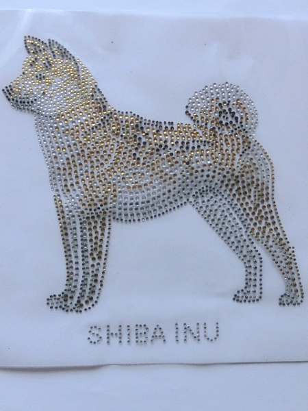 Akita SHIBA INU Akita Hund Strass Bügelbild Hundeschule Hundezucht Hundesofa Hundemantel Hundeleine