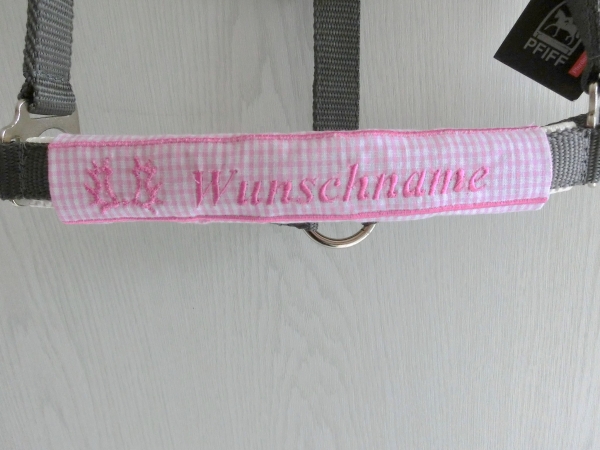 Trakehner Nasenband Nasenschoner Wunschname Brandzeichen