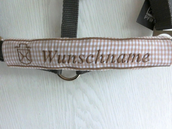 Holsteiner Nasenband Nasenschoner Wunschname Brandzeichen