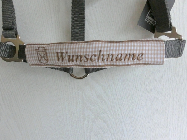 Holsteiner Nasenband Nasenschoner Wunschname Brandzeichen