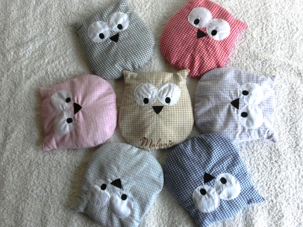 Körnerkissen Wärmekissen Dinkel Lavendel Eule Wunschfarbe