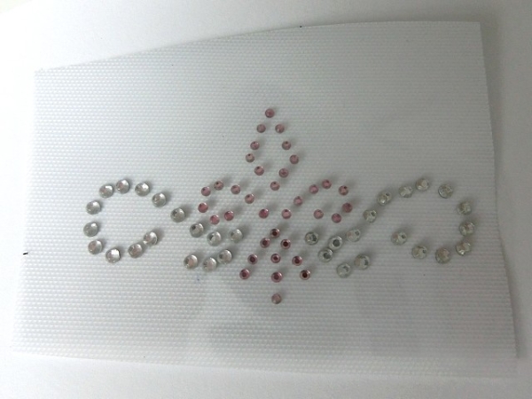 Fleur Ornament Schabracke Strass Hotfix Farbwahl Bügelbild Shirt Hose Jacke Top mit Rosa