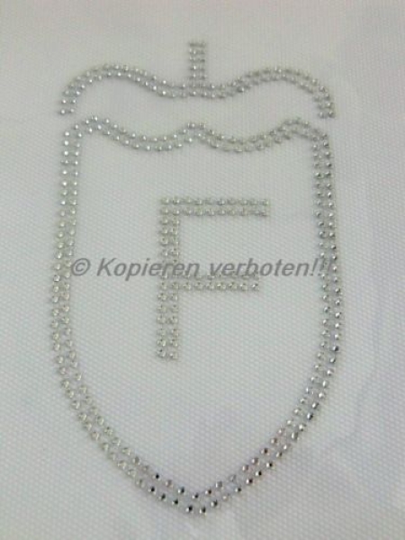 Brandzeichen Friesen  Schabracke Hotfix Hotglue Strass