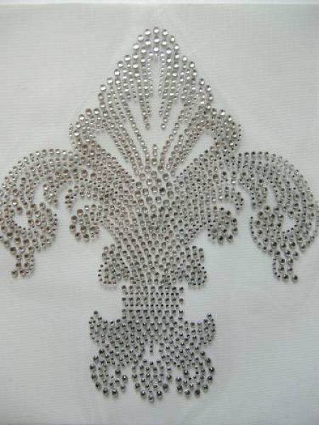 Fleur De Lis  Hotfix Hotglue Bügelbild Bügelmotiv Strass
