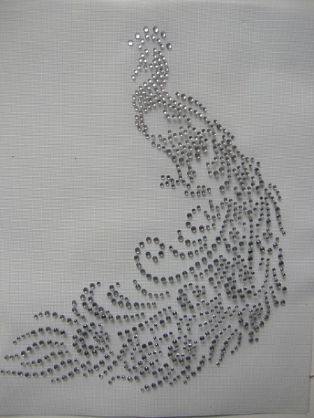 Pfau Phönix Vogel Bügelbild Hotfix Hotglue Bügelbild Shirt Hose Jacke Tasche