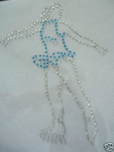 Strass Schlittschuhe z.B Kürkleid  Skating Schlittschuhe Kür  Hotfix Hotglue Bügelbild Bügelmotiv Strass