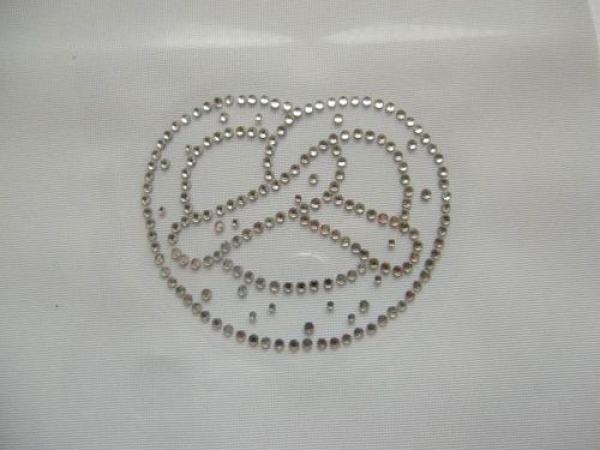 Brezel  Oktoberfest Wiesn  Strass Hotglue Bügelbild