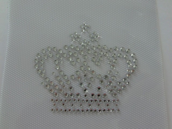 Traum Krone Strass Bügelbild Hotfix Hotglue zauberhaft Shirt Schabracke