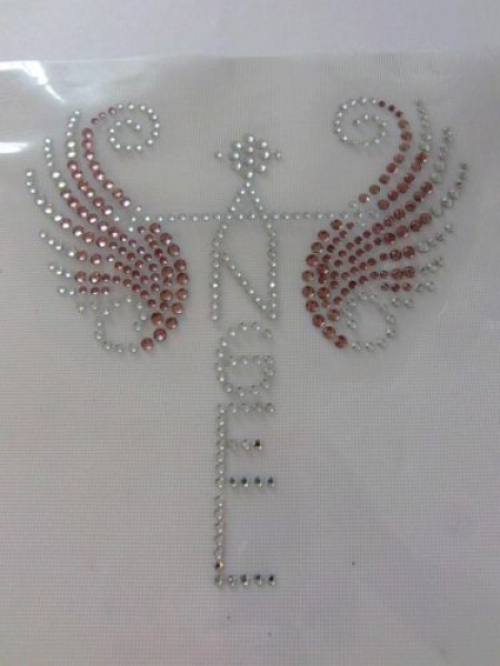 Zauberhaft Angel Flügel Strass Hotfix Bügelbild Motiv
