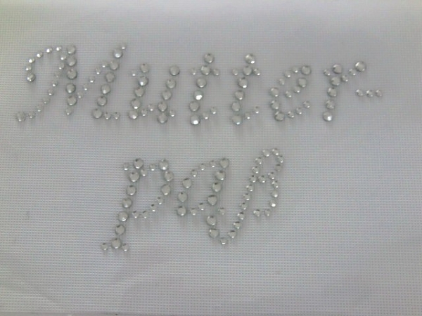 Mutterpaß Geburt Strass Hotfix Bügelbild sehr Edel