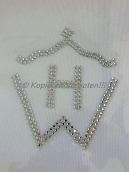 Brandzeichen Haflinger Schabracke Hotfix Hotglue Strass