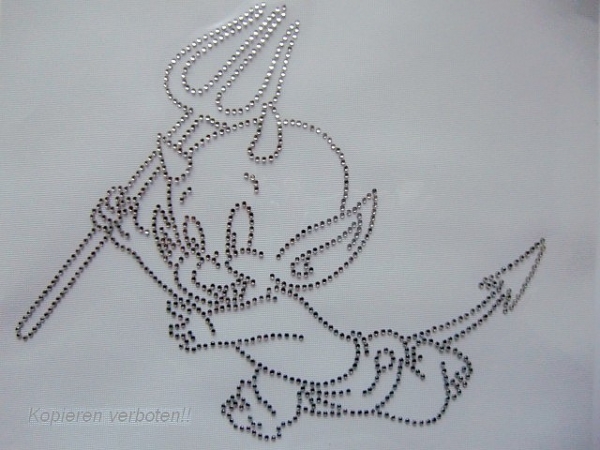 Windel Teufel Teufelchen Strass Hotfix Bügelbild süß