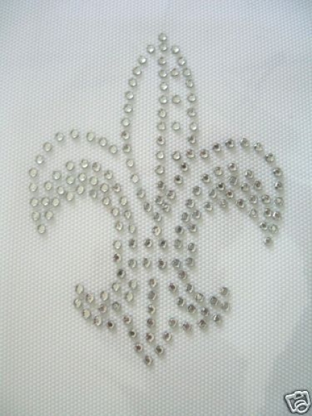 Fleur De Lis  Hotfix Hotglue Bügelbild Strass ein Traum Bügelmotiv