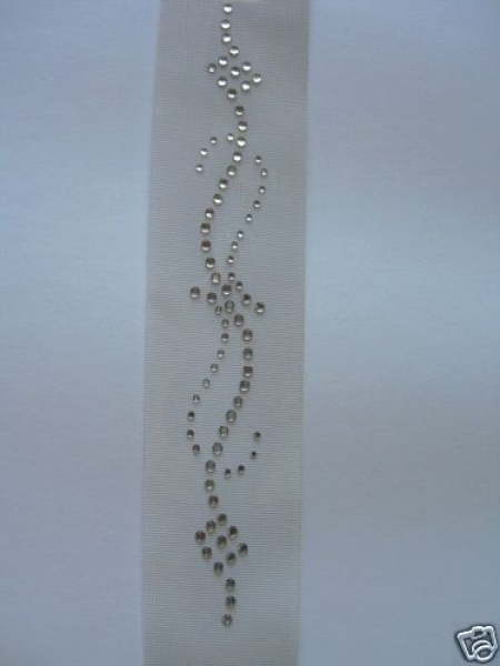 Bordüre Tattoo Strass HOTFIX HOTGLUE Bügelbild Applikation