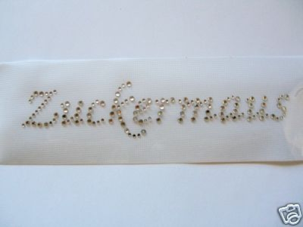 Zuckermaus Tasche Trachten Hotfix Bügelbild Strass