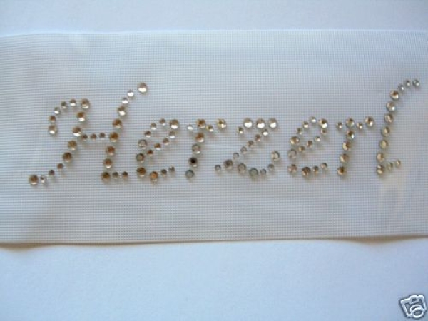 Herzerl Schriftzug Strass Hotglue Hotfix Bügelbild für Tischdecke Stuhlhusse Oktoberfest