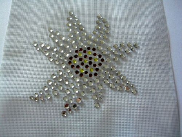 Edelweiss Hotfix Bügelbild Strass Trachten Alpenstyle