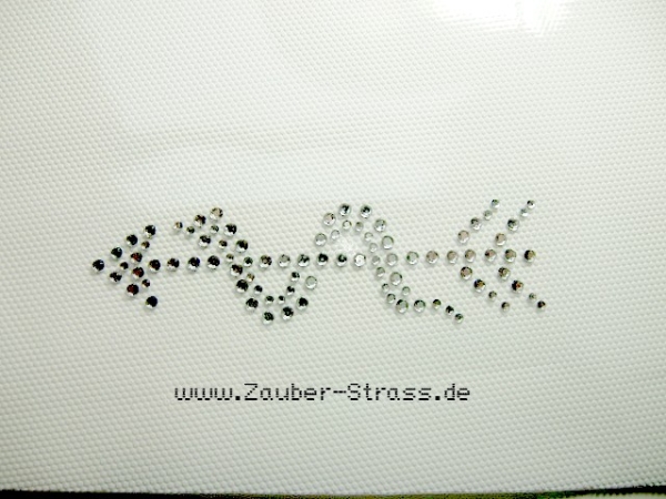 Brandzeichen Brandenburg Brandenburger  Schabracke Hotfix Hotglue Strass