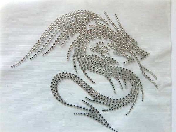 Super Drache Strass Hotglue Hotfix Bügelbild Für T-Shirt - Zauberstrass