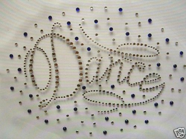 Dance Hotfix Hotglue Bügelbild Strass ein Traum Bügelmotiv