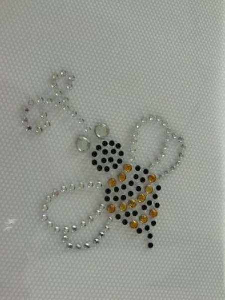 Hotfix kleine Biene Bügelmotiv Bügelbild Strass so süß! Strass Hotfix Hotglue Bügelbild Bügelmotiv