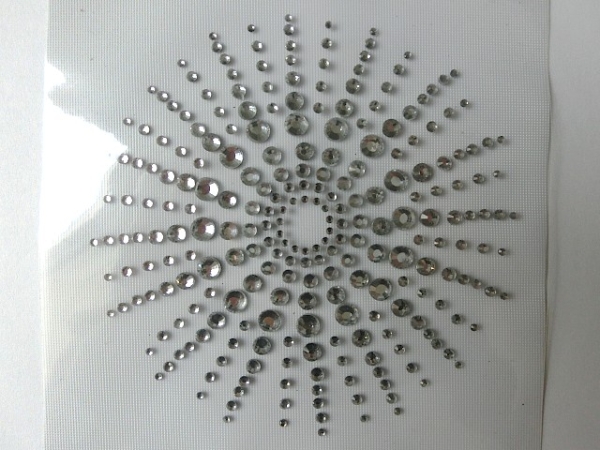 Sonne Strahlen Ornament Stern Sternchen zauberhaft Strass Hotglue Bügeln Bügelbild