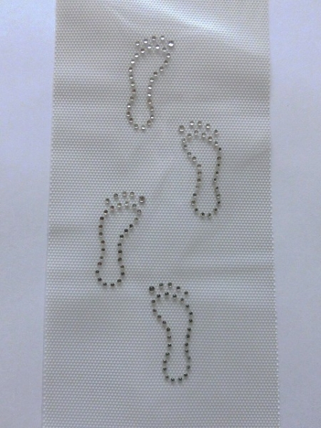 Füsse Hotfix Bügelbild Strass Tasche Shirt Badetasche Handtuch Pediküre Top Fuss