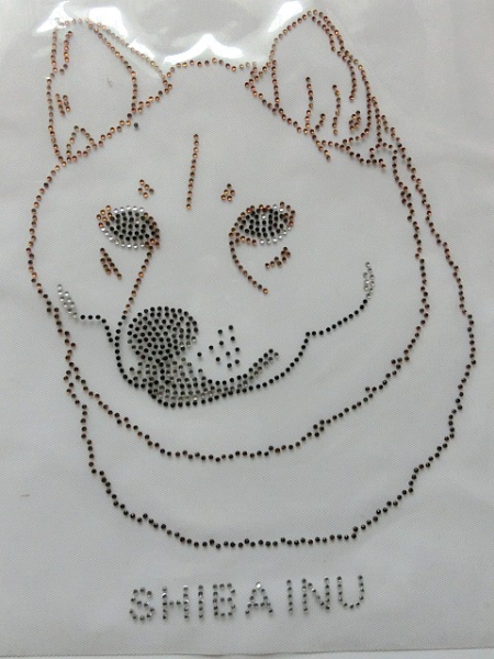 Akita SHIBA INU Akita Hund Strass Bügelbild Hundeschule Hundezucht Hundesofa Hundemantel Hundeleine