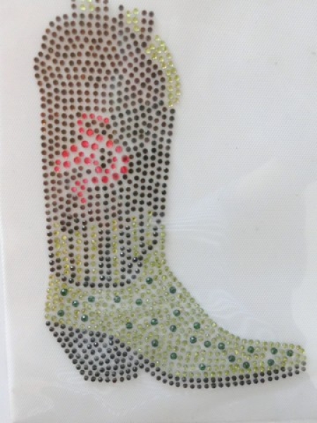 Cowgirl Stiefel Strass Reiten Schabracke Hotfix Bügelbild Westernreiten Western