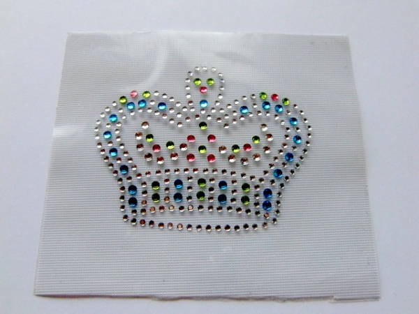 Hotfix Traum Krone Strass Bügelbild Hotglue zauberhaft für Abschwitzdecke Schabracke Shirt Jacke