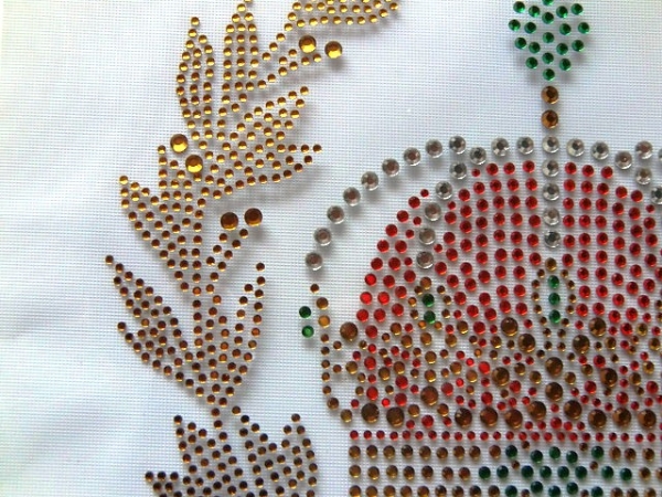 Hotfix königliche Krone mit Strass Bügelbild Hotglue zauberhaft für Shirt Jacke