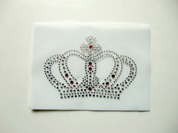 Krönchen Krone Rose Strass Bügelbild Hotfix Hotglue zauberhaft für Shirt Jacke