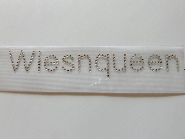 Wiesnqueen Wiesn Oktoberfest Strass Hotfix Schriftzug Bügelbild Shirt Dirndl Tracht Party