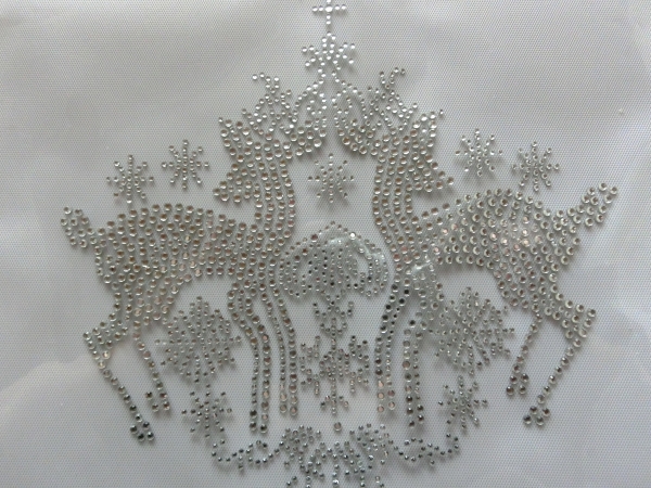 zauberhafte Rehe Tasche Dirndl Oktoberfest Wiesn Strass Bügelbild Hotfix Hotglue