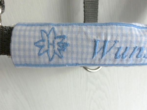 Haflinger Nasenband Nasenschoner Wunschname Brandzeichen