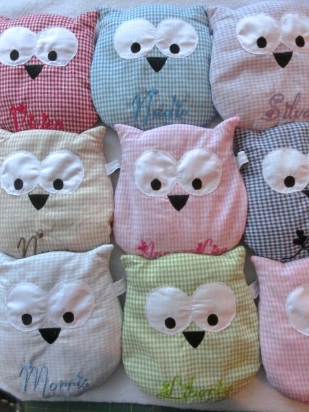 Körnerkissen Wärmekissen Dinkel Lavendel Eule Wunschfarbe