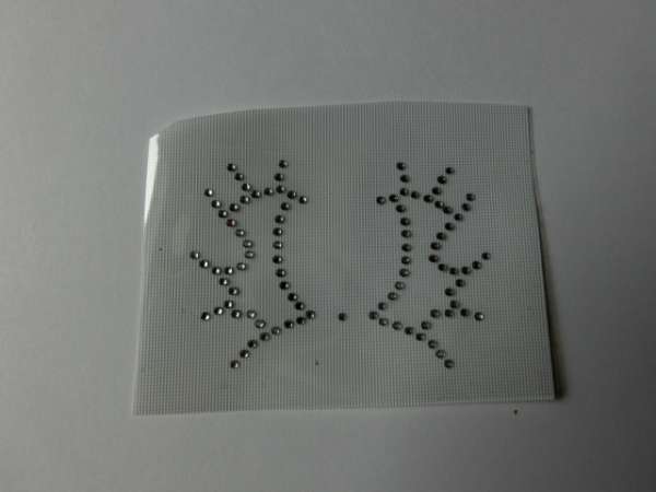 Brandzeichen TRAKEHNER Schabracke Hotfix Hotglue Strass