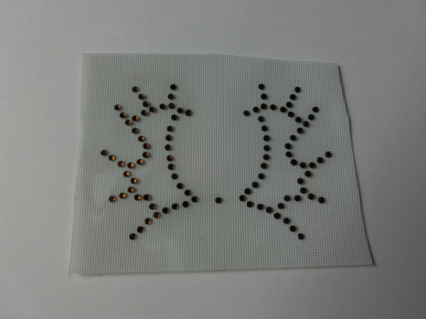 Brandzeichen TRAKEHNER Schabracke Fliegenohren Hotfix Hotglue Strass