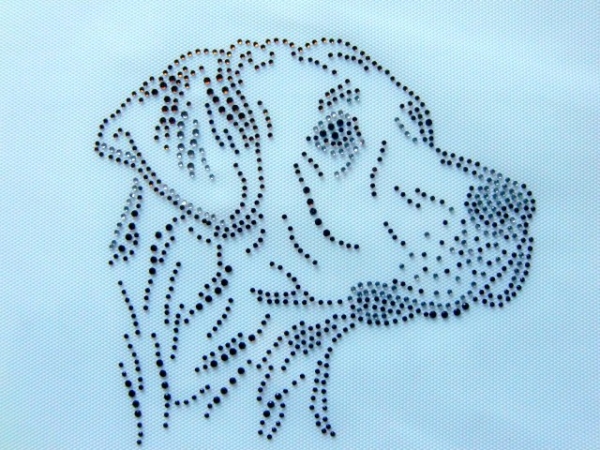 Rhodesian Ridgeback Hund Hundeschule Strass Hotfix Hotglue Bügelbild Bügelmotiv