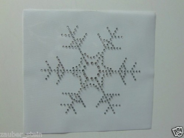Stern Eiskristall Strass Hotfix Bügelbild Tischdecke Schiebevorhang