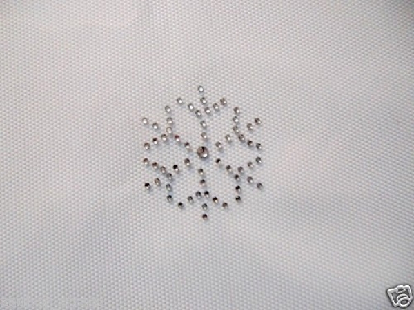 Stern Eiskristall Schneeflocke Strass Hotfix Bügelbild Schiebevorhang Tischdecke